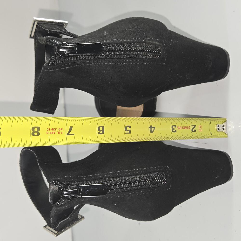 Torrid Women's Suede Strappy Block Heel Black Plus Size 11W - Picture 4 of 9